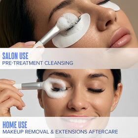 STACY LASH brush detail with soft bristles for precise lash-line cleansing benefit
