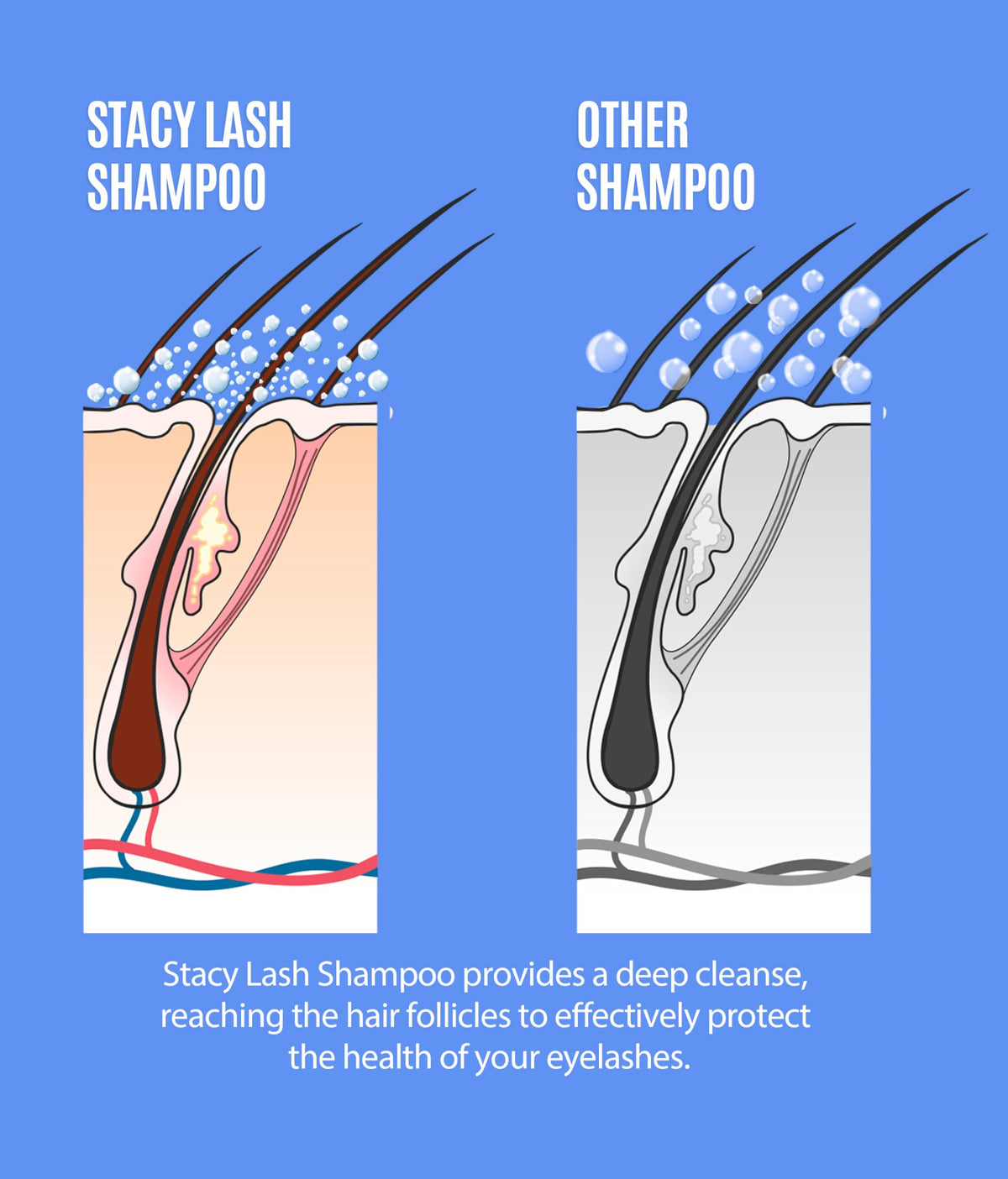 STACY LASH brushes held in hand showing ergonomic grip for precise use