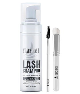 STACY LASH front packaging showing bottle and brush, clear professional presentation