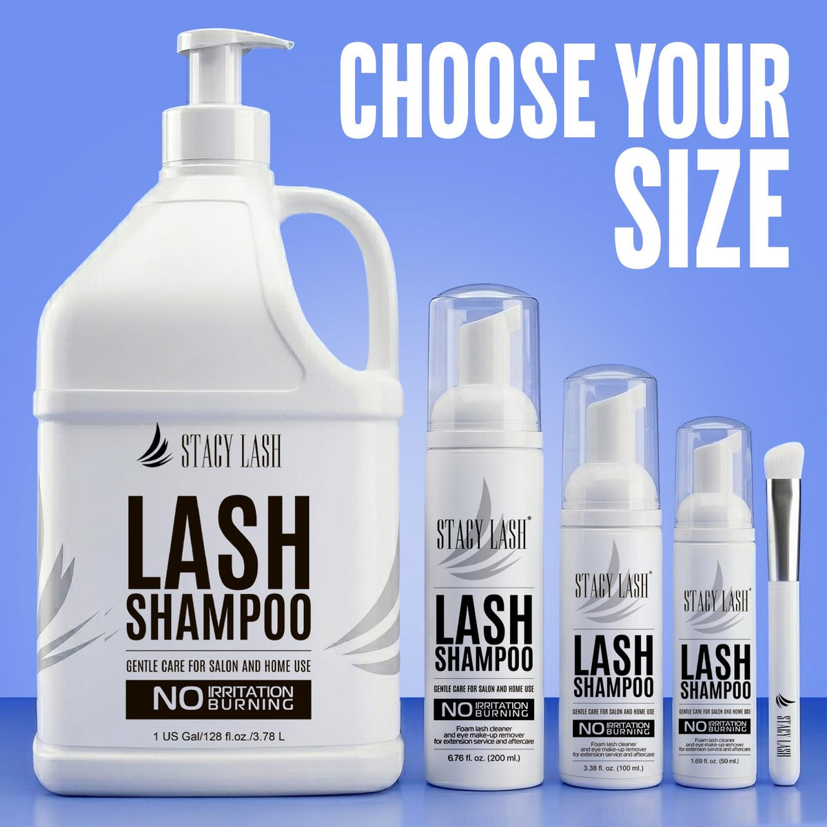 STACY LASH label ingredients close-up highlighting careful formulation for safety