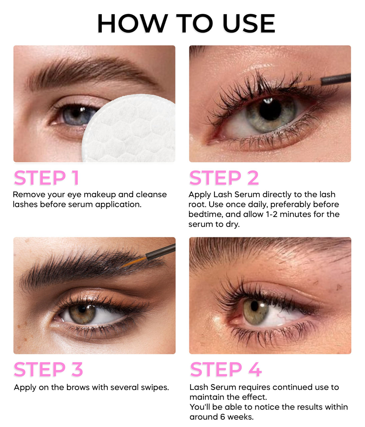 STACY LASH mascara spoolie separating lashes for neat, defined look