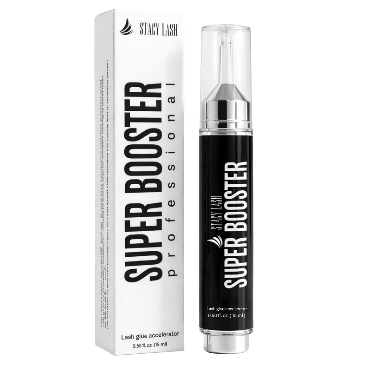STACY LASH front bottle view showing product and professional benefit
