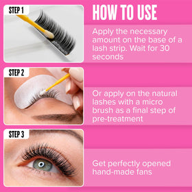 STACY LASH booster texture on pipette showing consistent flow benefit