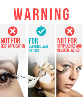 STACY LASH vial cap close-up highlighting tight seal for longer adhesive shelf life