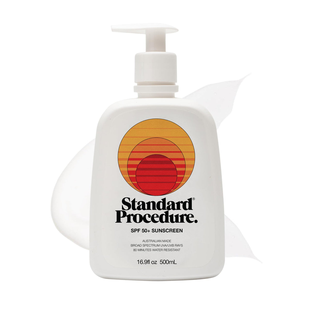 Standard Procedure front packaging showing SPF and size, clear protection benefit