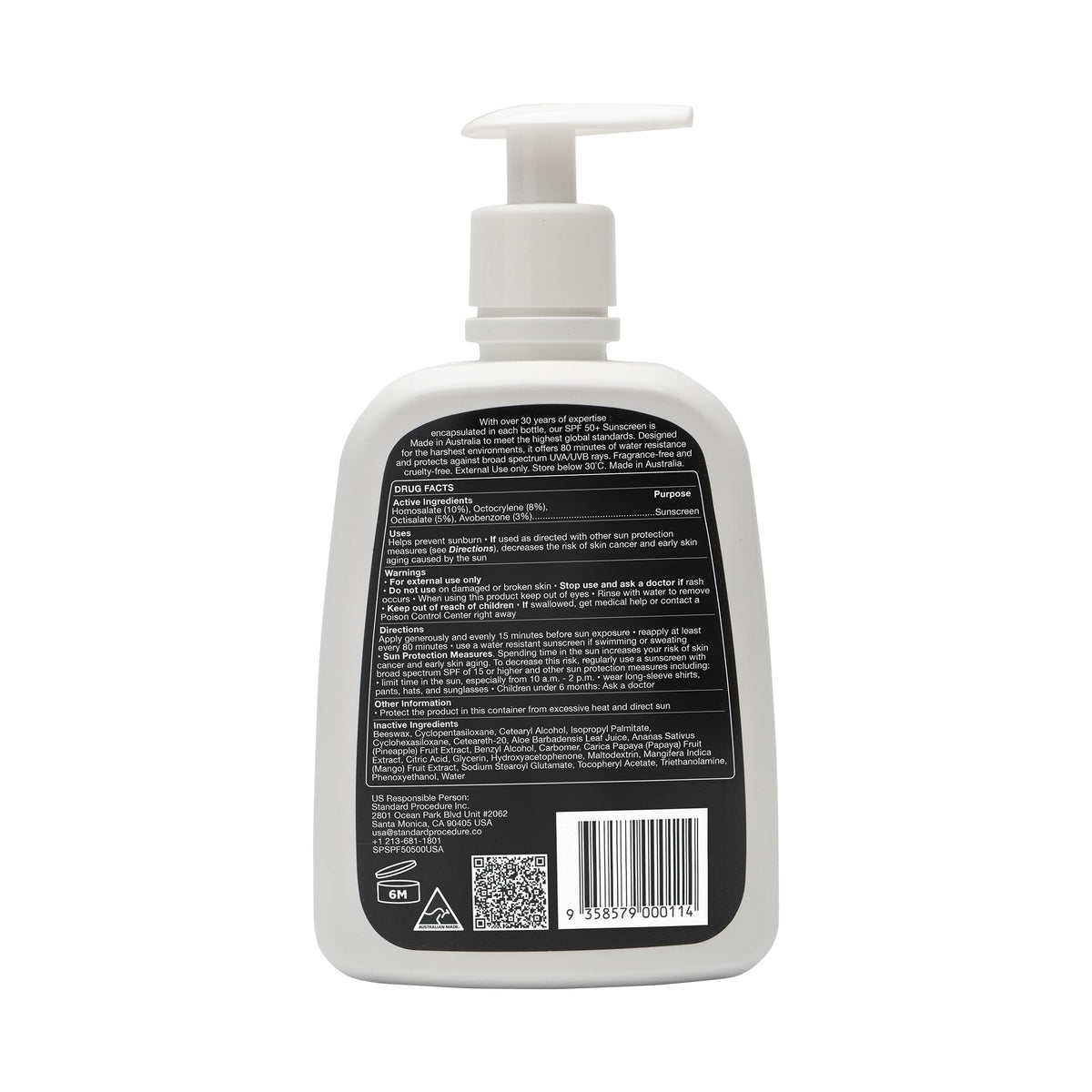 Standard Procedure next to common objects showing 16.9 oz scale and value