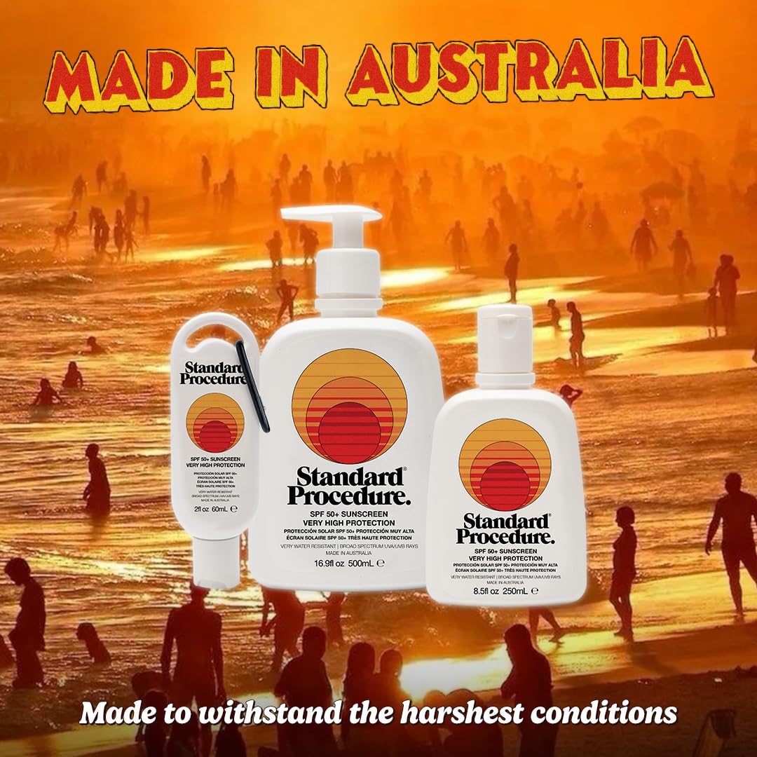 Standard Procedure on beach lifestyle shot illustrating outdoor protection