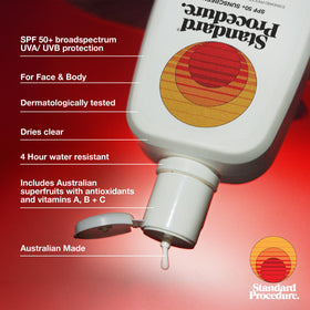 Standard Procedure cream texture closeup, fast-absorbing dry-touch benefit