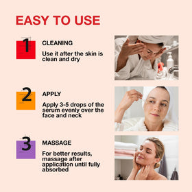 STAR CARE applying oil to cheek showing targeted brightening and smoothing benefit