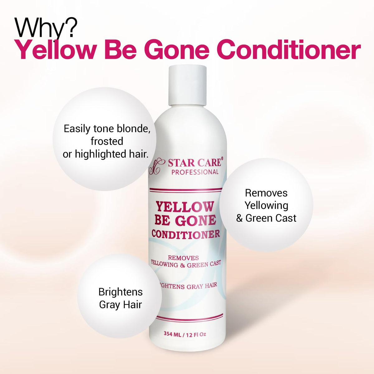 STAR CARE shampoo and conditioner bottles side by side for regimen clarity