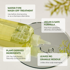 STEAMBASE being applied to scalp in shower for effective targeted use
