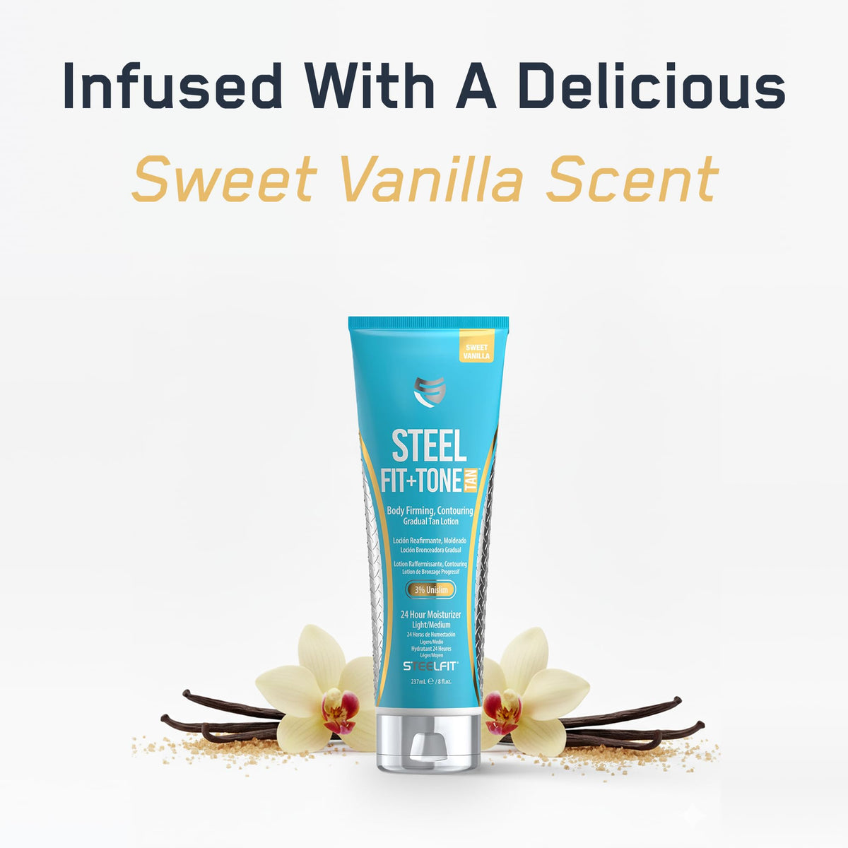 SteelFit lifestyle image post-workout showing radiant skin and enhanced muscle definition