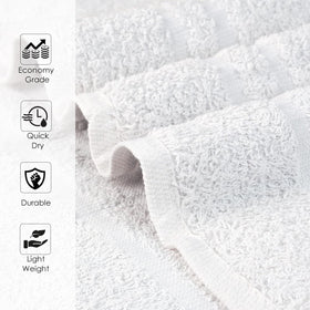 STF Linen care label close-up showing washing instructions to maintain absorbency
