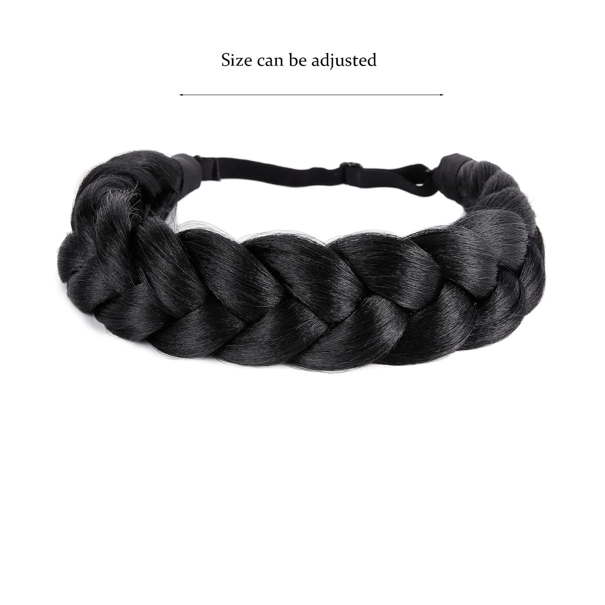 STHEJFB close-up of braid texture showing soft realistic fibers benefit