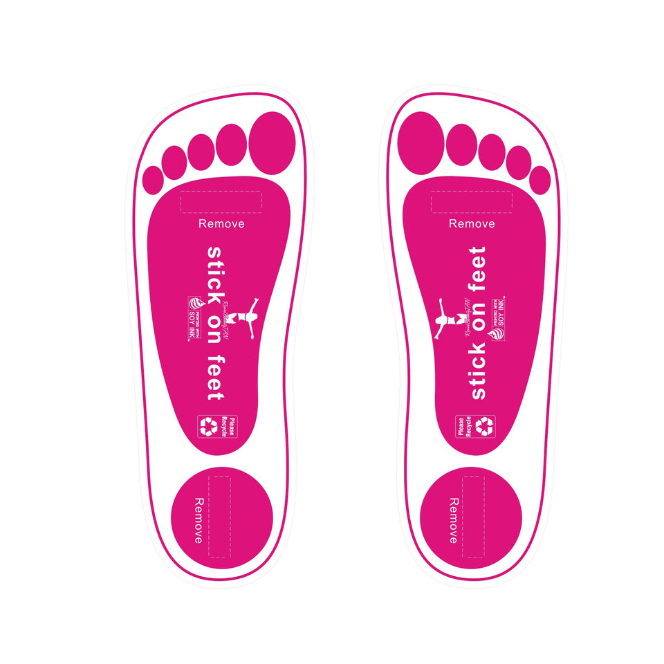 STICKONFEET front packaging showing 25 pairs and brand for easy stocking