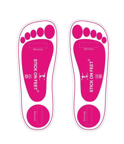 STICKONFEET front packaging showing 60 pairs and professional benefits