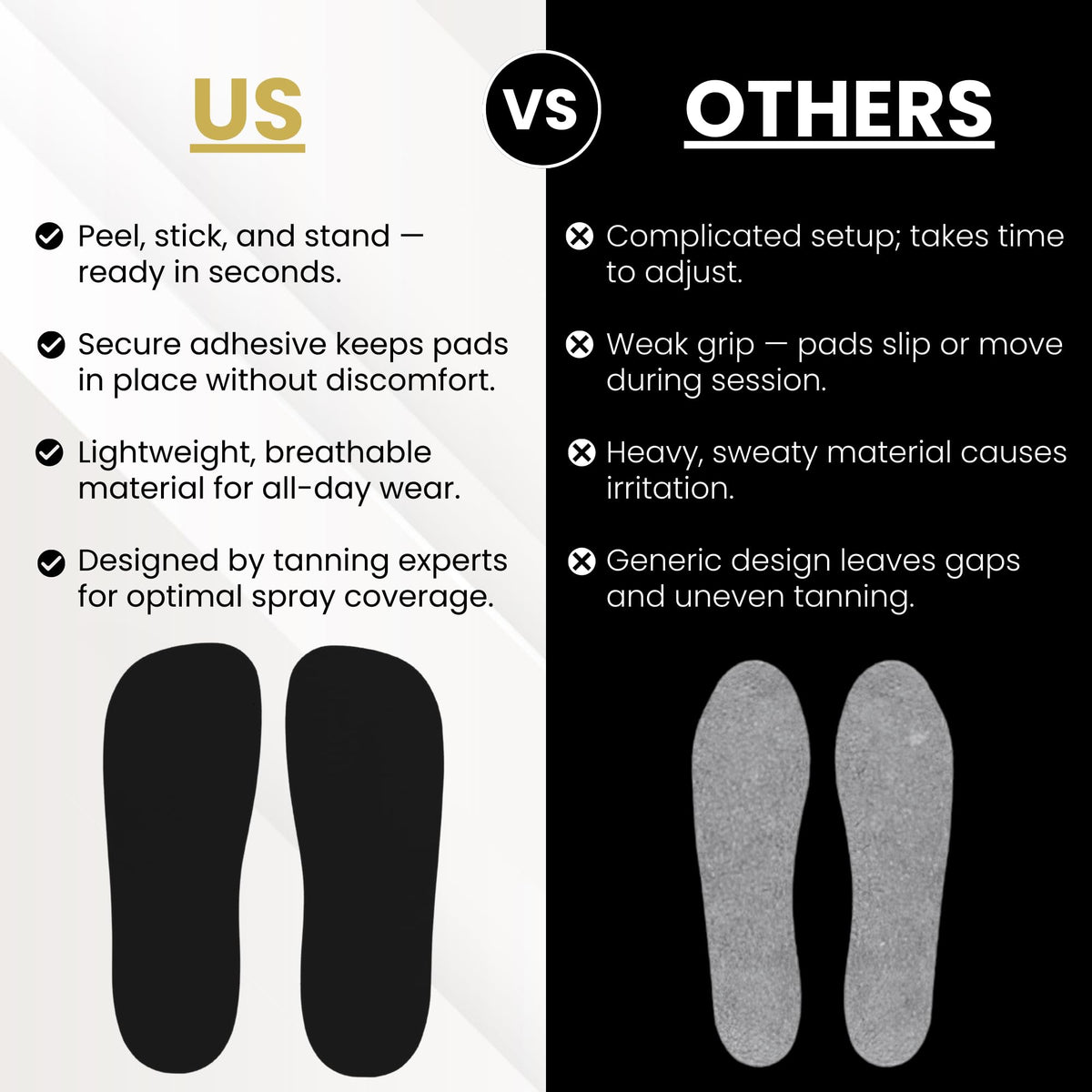 STICKONFEET foam surface texture showing comfortable cushion and protection