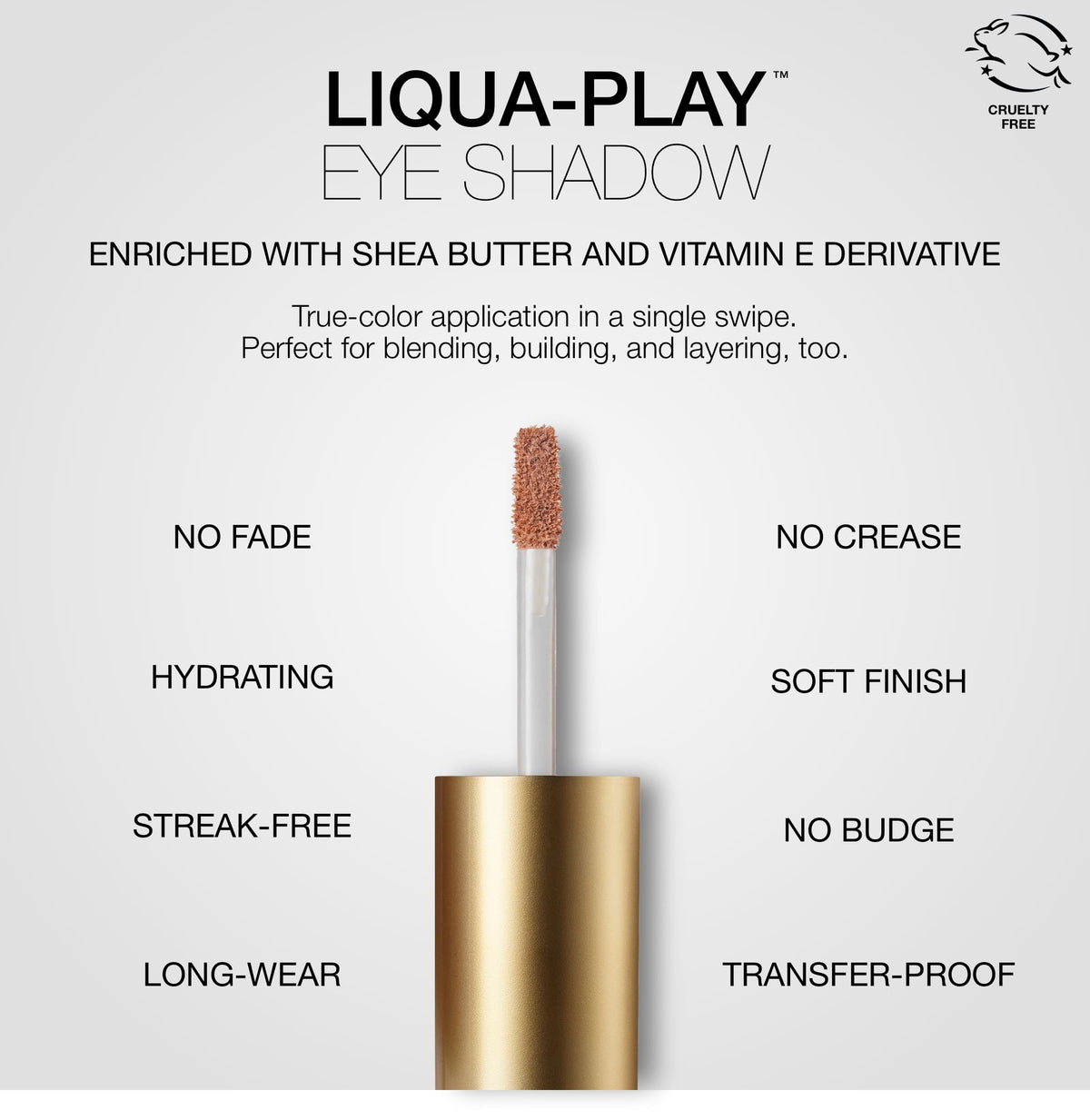 stila applicator wand close-up, precise placement for blendable application