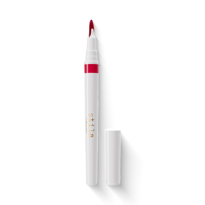 stila Calligraphy Lip Stain front view showing product and shade Michelle benefits precise application