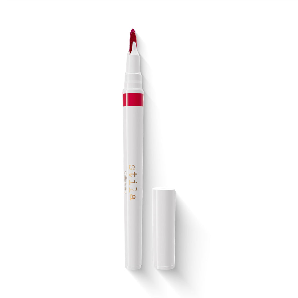 stila Calligraphy Lip Stain front view showing product and shade Michelle benefits precise application