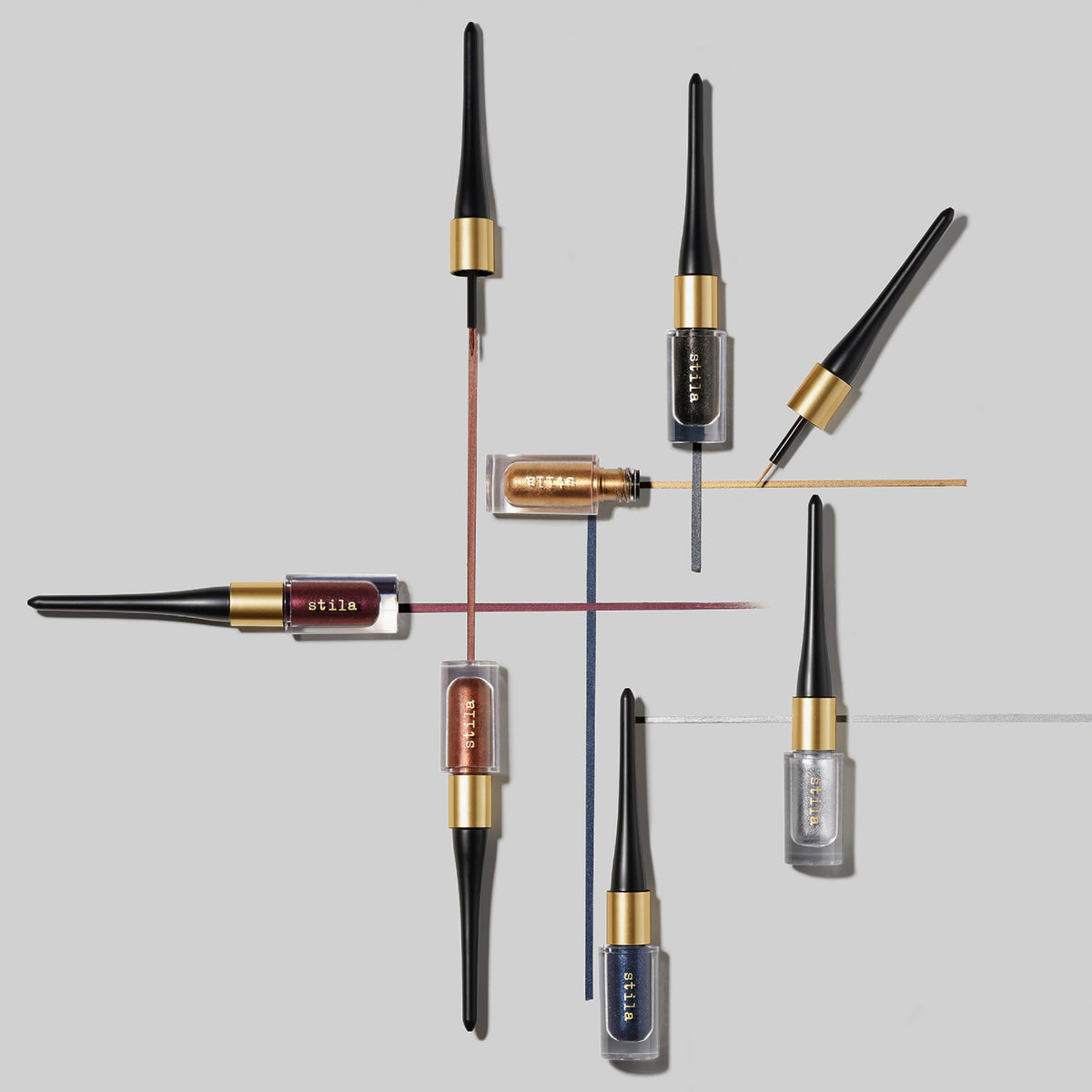 stila cap and label detail illustrating ergonomic applicator design