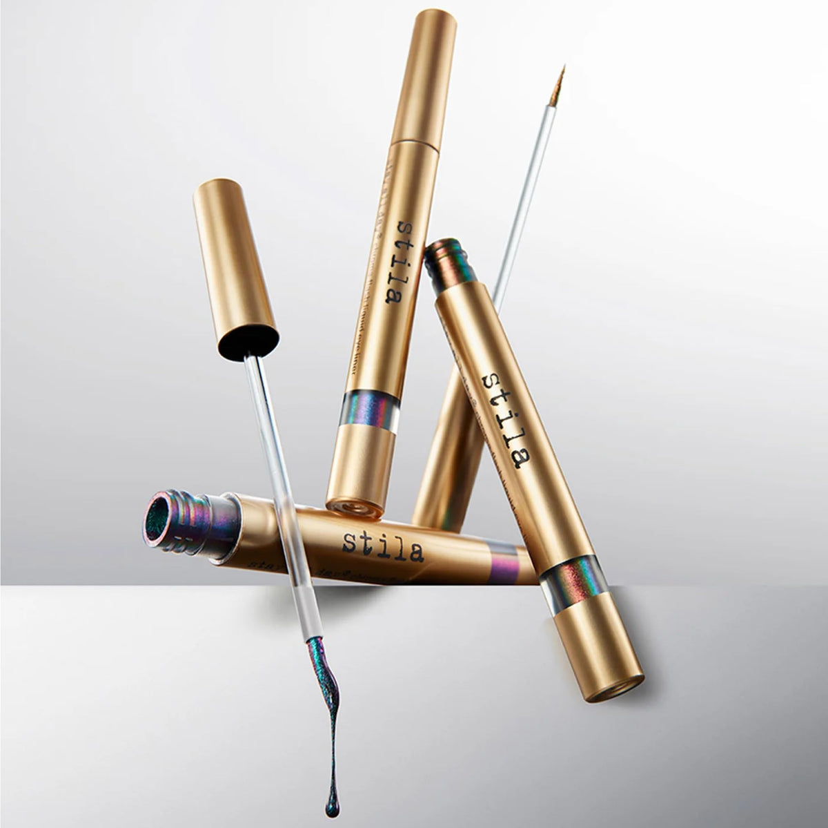 stila three-shade collection displayed together, showing variety and mix-and-match benefits