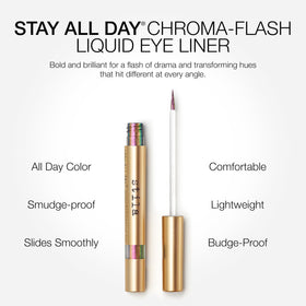 stila swatch on skin showing color shift and bold pigment benefit