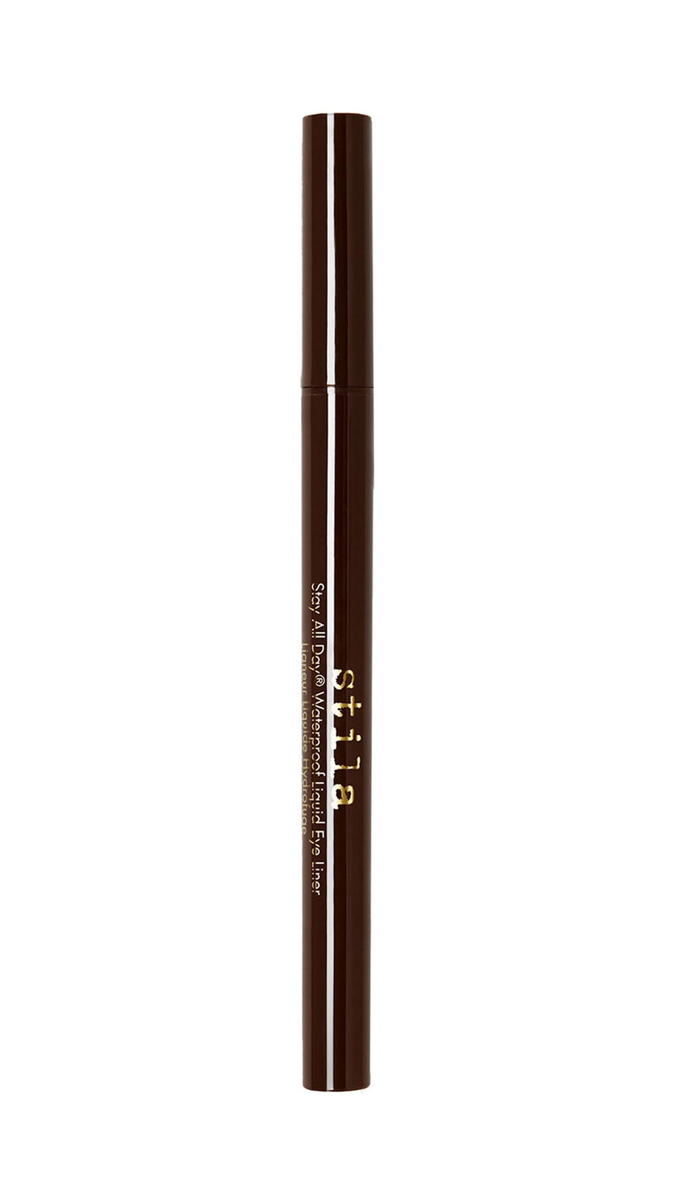 stila dark brown front packaging showing product and branding for reliable precision