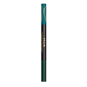 stila dual-ended pen front view showing both caps and satin finish benefits