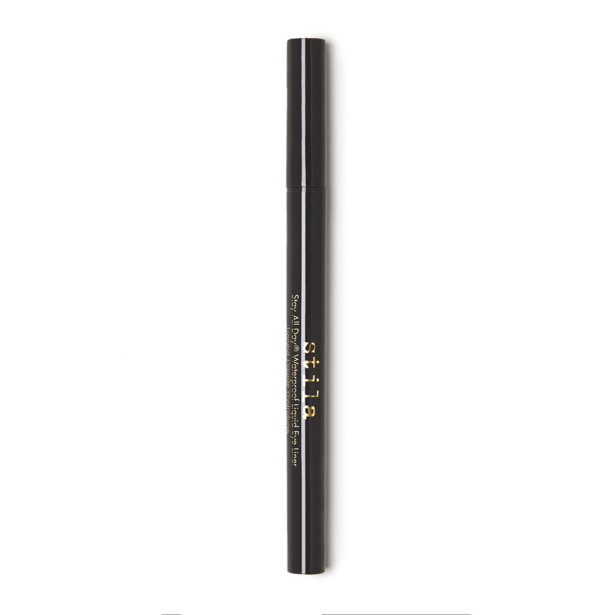 stila waterproof liquid eye liner front packaging shows sleek pen and branding for lasting wear