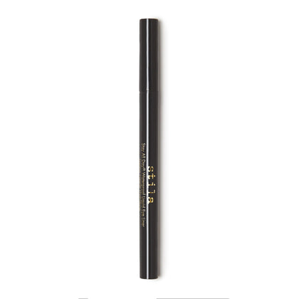 stila waterproof liquid eye liner front packaging shows sleek pen and branding for lasting wear