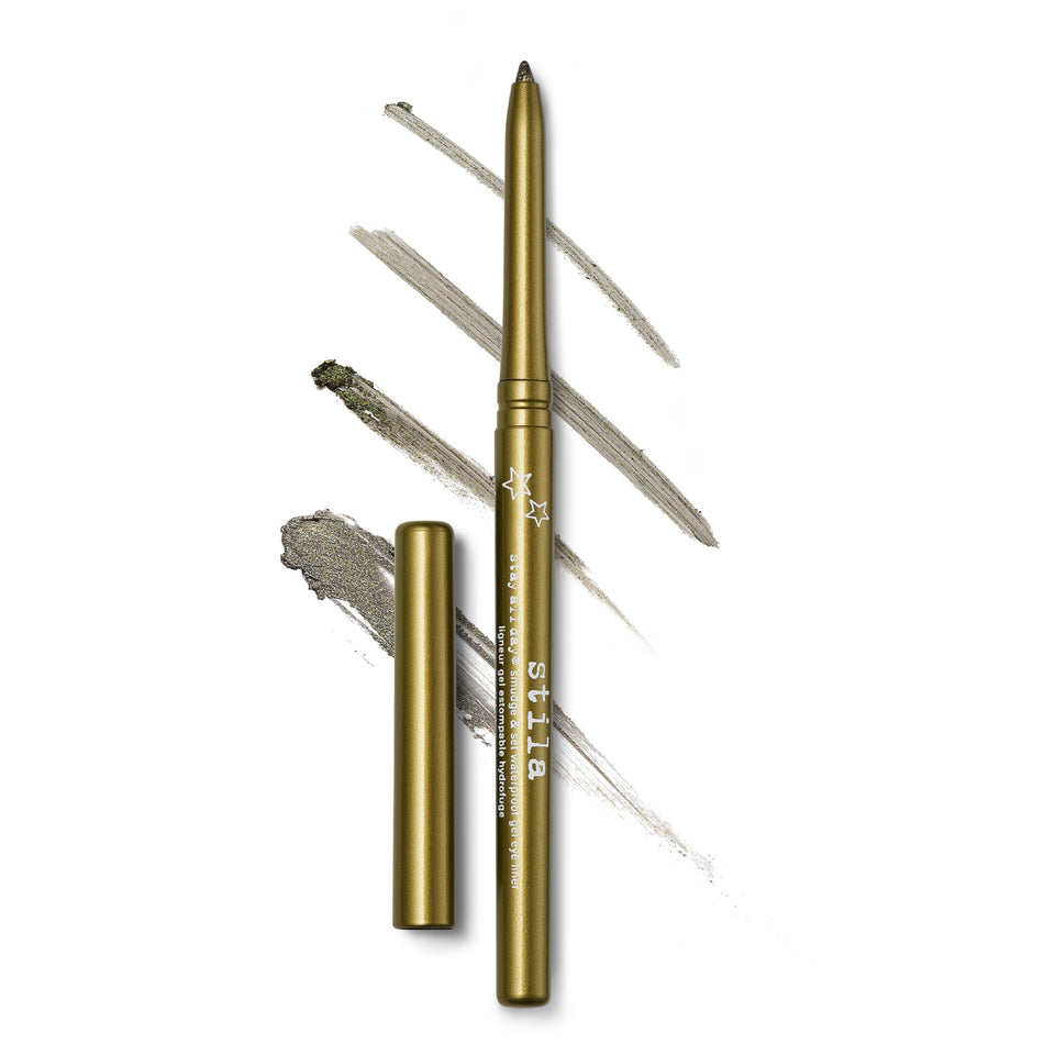 stila front packaging showing liner and cap, highlights brand quality