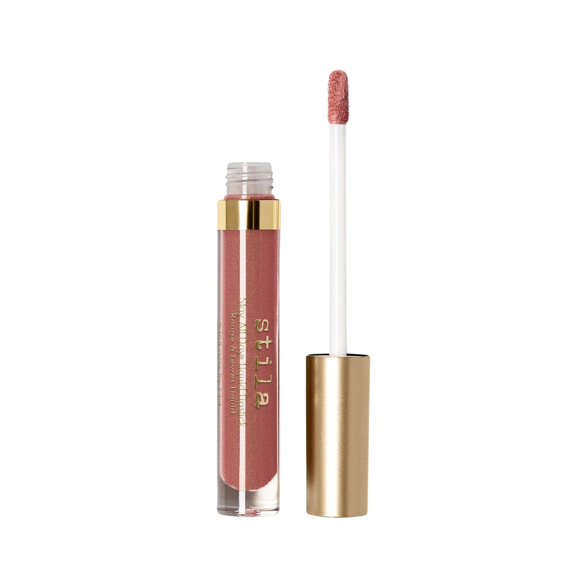 stila front packaging showing product and branding with bold shimmer finish benefit