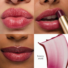 stila berry rush swatch on skin showing sheer tint and luminous shine