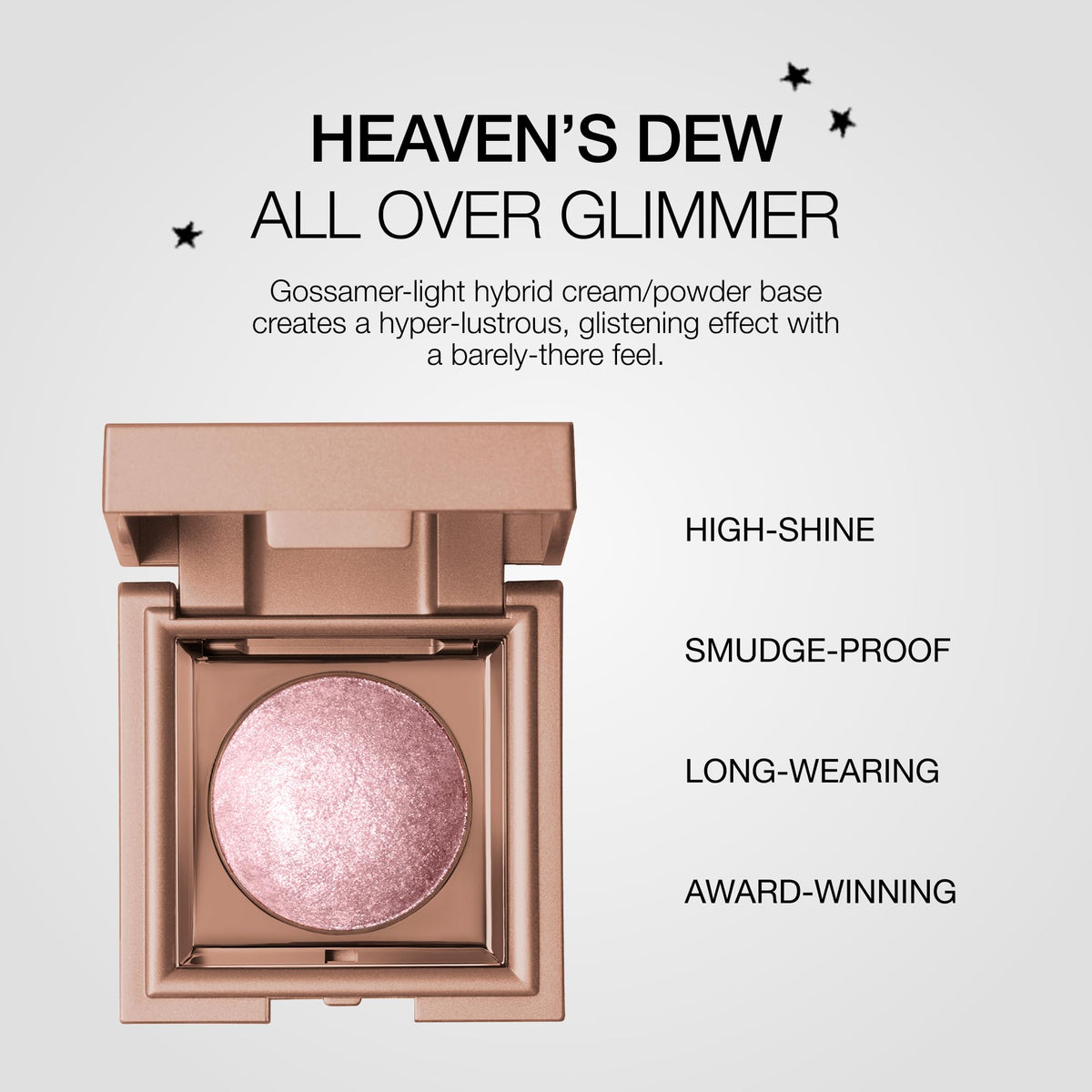 stila texture close-up revealing micro-glitter and airy cream finish
