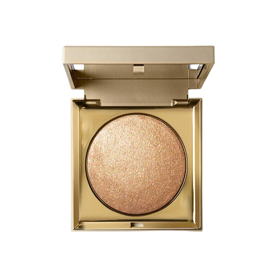 stila compact front view showing bronze highlighter and clear label for easy identification