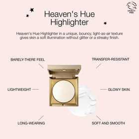 stila highlighter held in hand to show compact size and convenient on-the-go portability