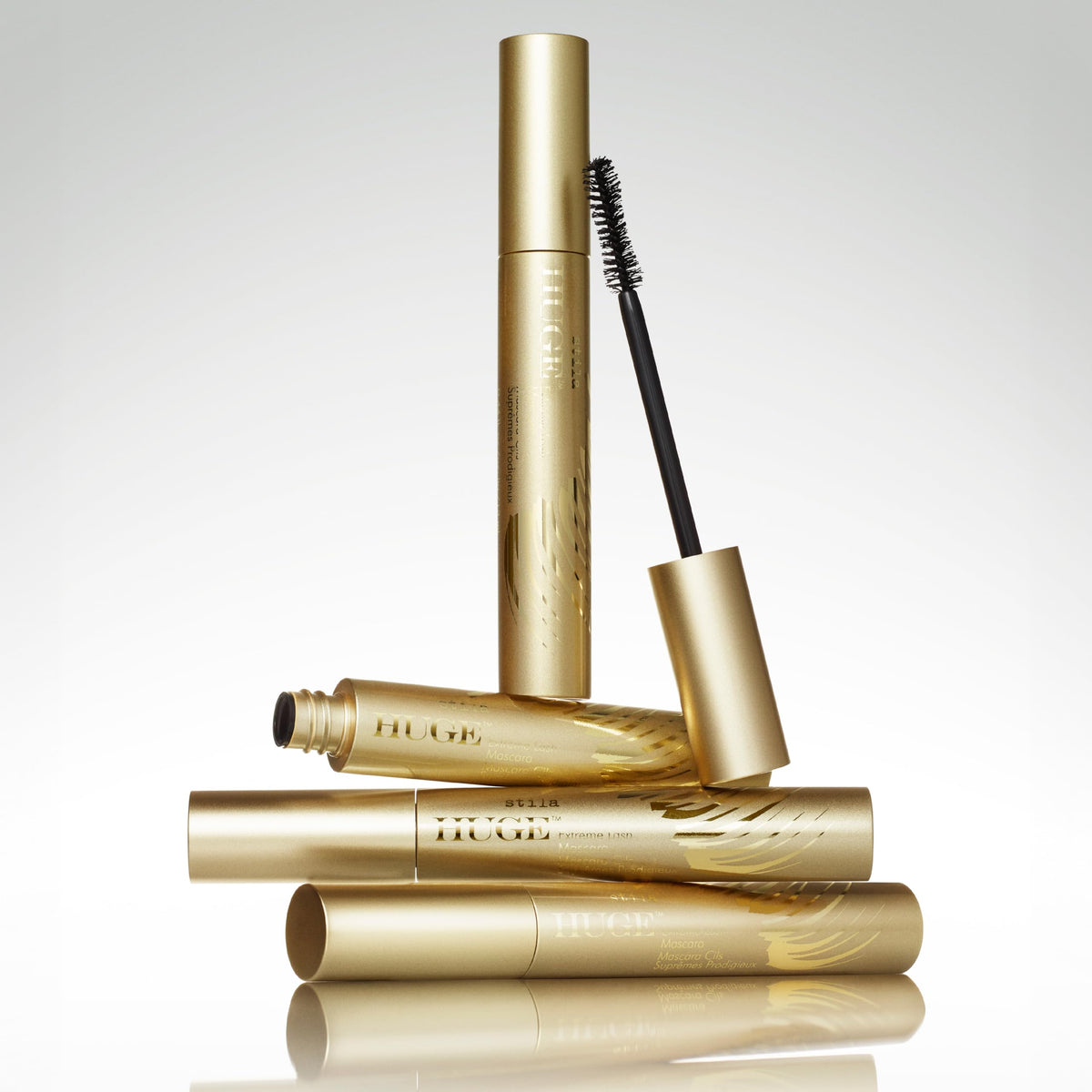 stila tube next to ruler showing 0.44 fl oz size for travel-ready benefit