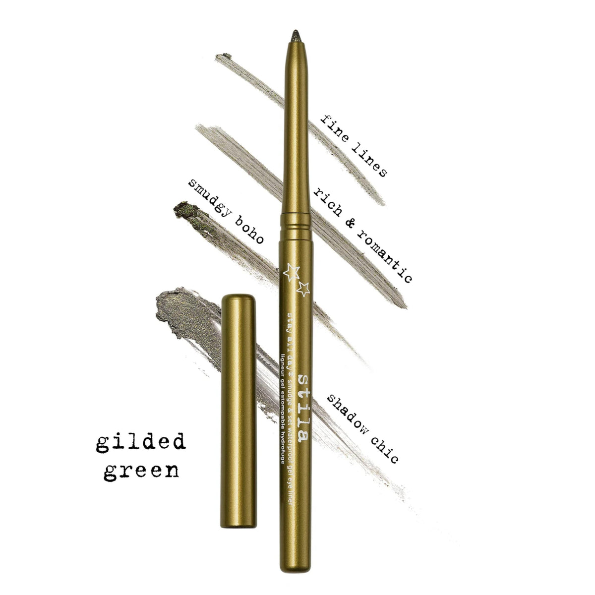 stila in hand size comparison showing portable pencil for travel convenience