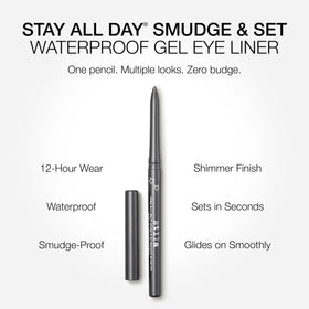 stila applying liner along upper lashline for precise definition