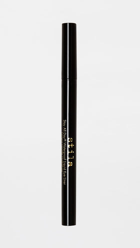 stila applied winged liner on eye for long-lasting dramatic effect