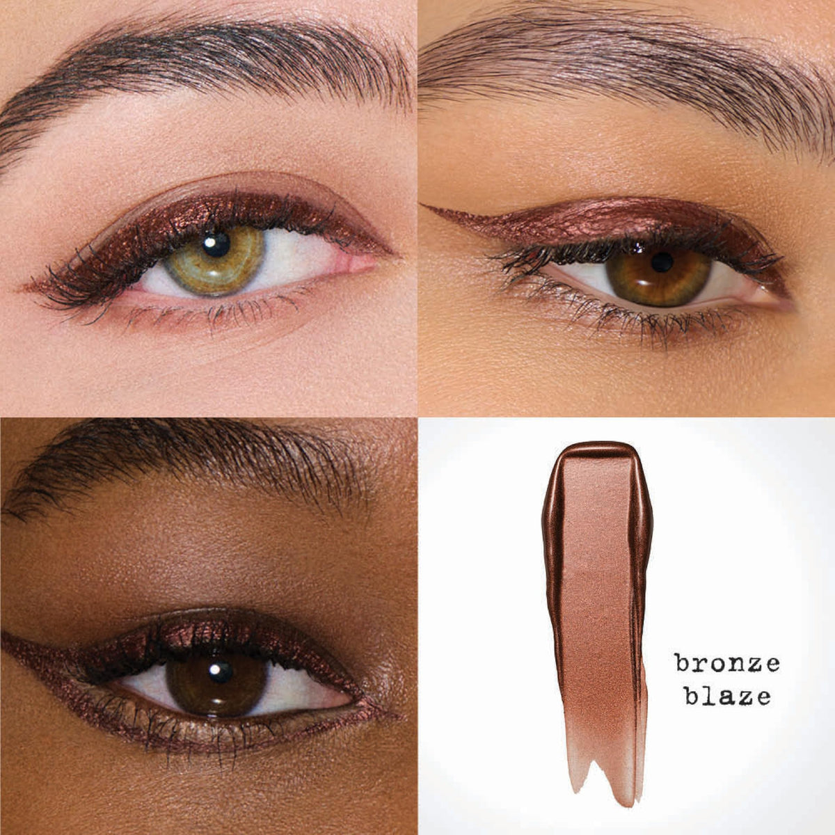 stila liner applied as sharp cat eye for dramatic effect