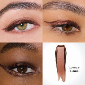 stila liner applied as sharp cat eye for dramatic effect