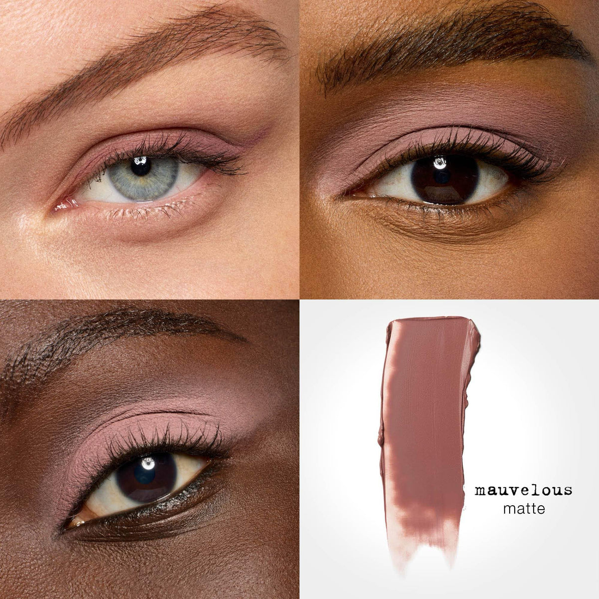stila texture swatches on arm showing blendable matte finish and true color