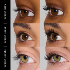 stila Made-U-Lash before and after lashes showing length benefit