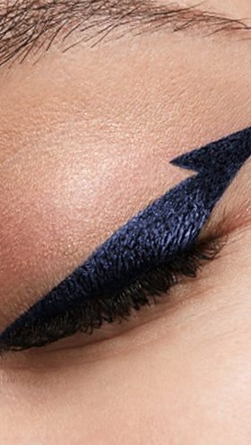 stila before and after eyeliner showing sharper lashes and dramatic definition