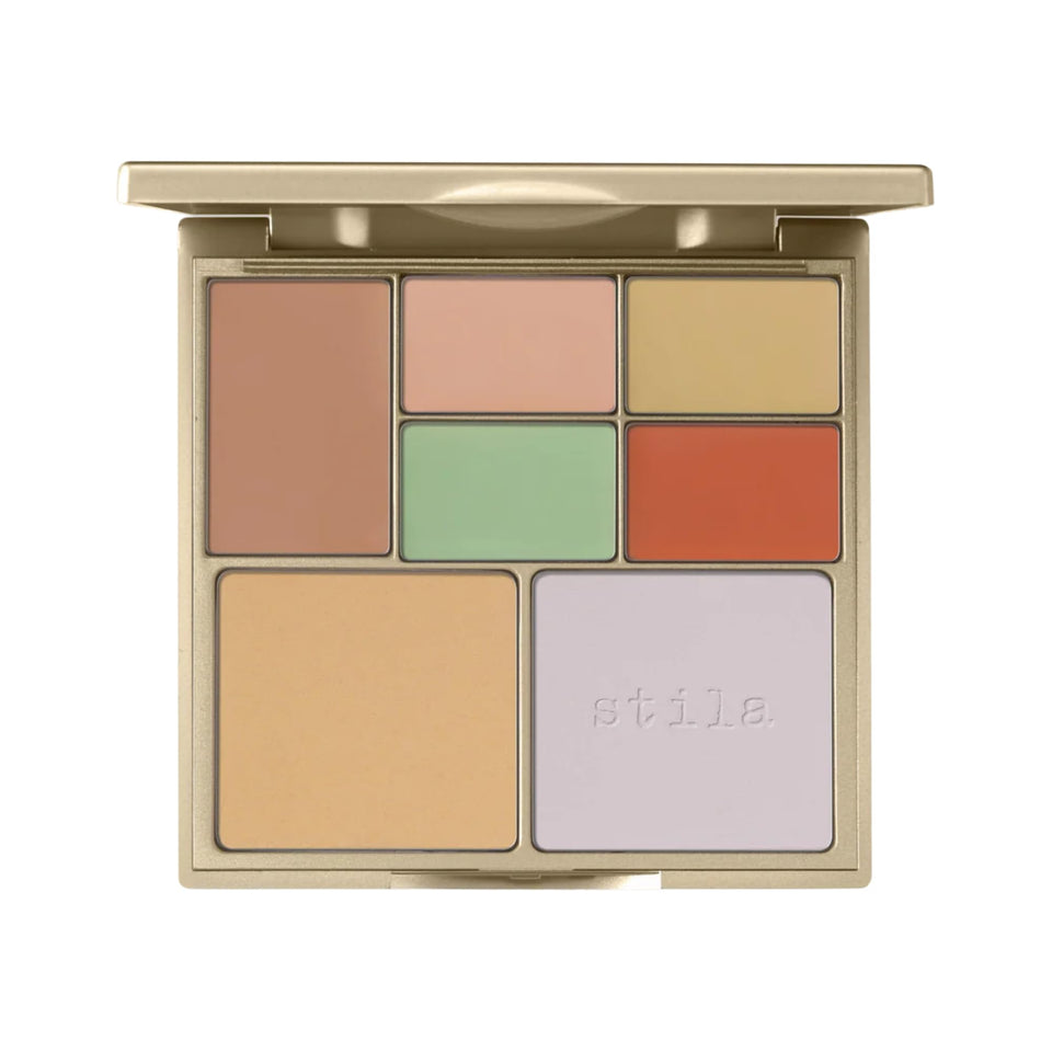 stila palette front packaging showing compact case and logo, convenient for travel