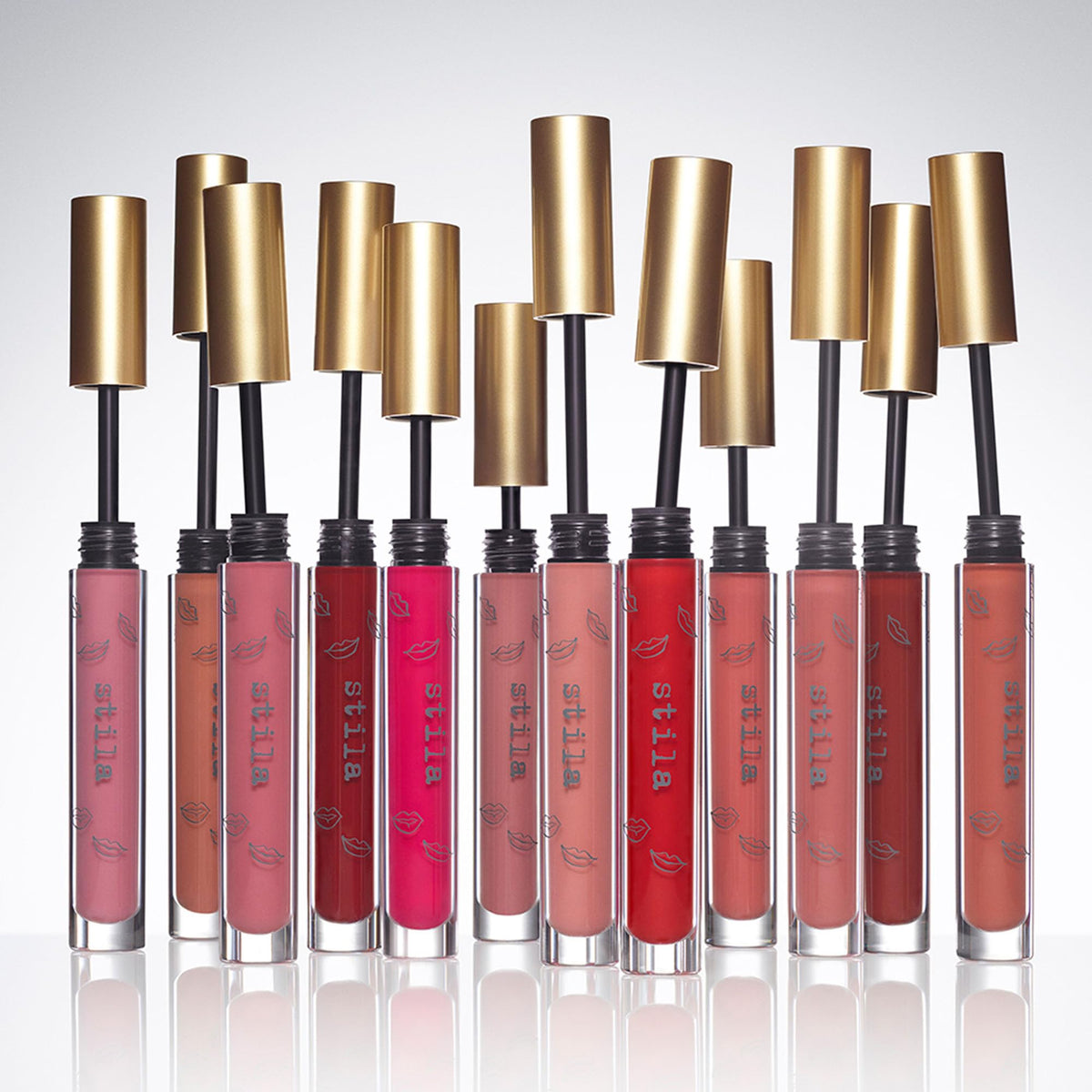 stila Patina on model wearing shade for real-life color and polished look