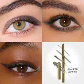 stila pencil tip close-up showing creamy gel texture for smooth glide