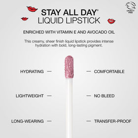 stila applied on model lips illustrating natural wash of color and comfortable wear